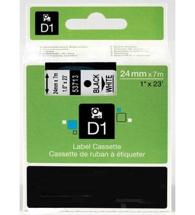 Dymo 53713 Beyaz Üzerine Siyah Muadil Etiket