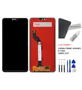 Xiaomi Mİ 8 LİTE Uyumlu Lcd Ekran Dokunmatik Servis Lcd + B-7000 + TAMİR SETİ