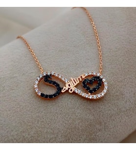 SEVGİLİM YAZILI SONSUZLUK  925 AYAR GÜMÜŞ KOLYE