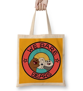 We Bare Bears 03 Bez Çanta Uzun Saplı