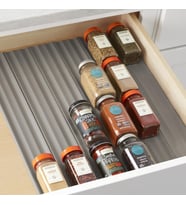 SpiceLiner Baharat Rafı Çekmece Düzenleyici (Universal Fit 10' Rulo), Gri