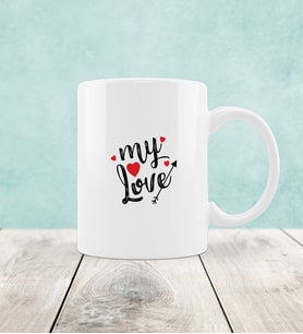 Sevgililer Günü Özel My Love Kupa Bardak