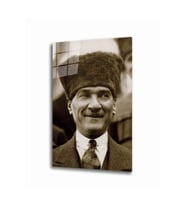 Miyrem Glasses Collection -A1^#  Atatürk Cam Tablo (Çok Renkli)