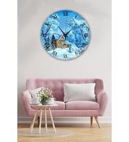 Bilge Retro Tasarımlı Duvar Saati 35 X 35 Cm (Baskılı)