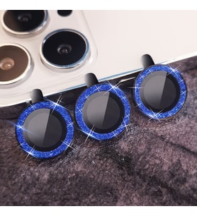 Binano iPhone 12 Pro Diamond Kamera Koruyucu Mavi
