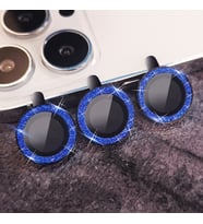 Binano iPhone 12 Pro Diamond Kamera Koruyucu Mavi