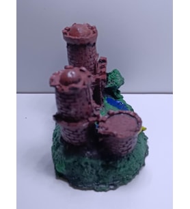 Netx Üçlü Şato11x8x7 cm Akvaryum Dekoru