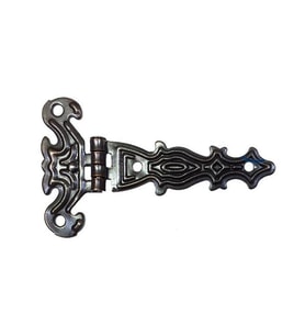 Dekoratif, Sac Tek Kuyruklu Menteşe - 40x68 mm, Küçük, Eskitme, 1 Adet