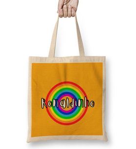 Ronaldinho- Retro Rainbow Style Bez Çanta Uzun Saplı