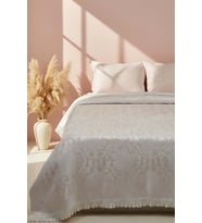 Style Pudra Çift Kişilik Yatak Örtüsü Takımı 3 Parça Uyku & Çeyiz Seti