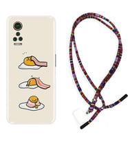 General Mobile GM 21 Pro GM 22 Pro Plus Kılıf Boyun Asklı Rasta Silikon Sweety Egg 1322