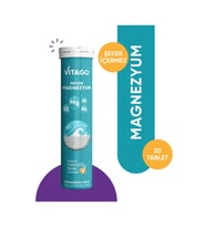 Vitago 20li Mood Magnezyum , Vitamin B1, Vitamin B2 Ve Vitamin B6 Içeren Efervesan Tablet