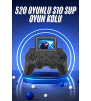2.4 İnç Ekran 520 Oyunlu Retro Temalı Kablosuz Oyun Kolu El Atarisi