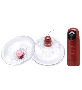 Lilitu Shop Momo 7 Titreşim Ayarlı Vakumlu ve Masaj Uçlu Göğüs Pompası