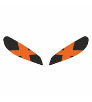 CF MOTO Cf Moto 250 Sr 2020 - 2024 Uyumlu Far Sticker X Turuncu