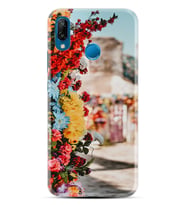 Huawei P20 Lite Mate 10 20 Lite Pro P40 Lite KılıfDesemli Silikon Gerçek Çiçekler 1743