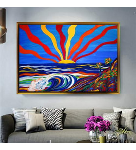 Altın Çerçeveli dekoratif tablo a417 (Gold)