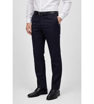 Caserta Klasik Fit Likralı Erkek Kanvas Pantolon - 7515 (Lacivert)