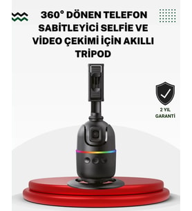 Sosyal Medya İçerikleri İçin Otomatik Yüz Takipli 360° Döner Gimbal Stand