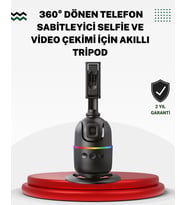 Sosyal Medya İçerikleri İçin Otomatik Yüz Takipli 360° Döner Gimbal Stand