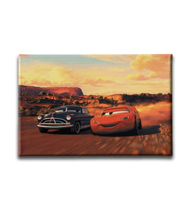 Şimşek McQueen-Doc Hudson Kanvas Tablo ÇOY120