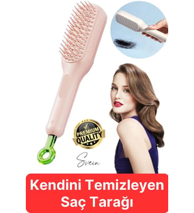 Otomatik Kendini Temizleyen Tarak Sihirli Geri Çekilebilir Saç Fırçası Masaj Anti-Statik Güzellik