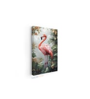 Dikey Kanvas Tablo Salon Duvar Tablosu Flamingo Pembe Yeni Ev Hediyesi Ofis Tablosu