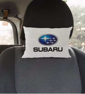 BK Gift Subaru Tasarımlı Dikdörtgen Araç Koltuk Yastığı-1