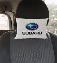 BK Gift Subaru Tasarımlı Dikdörtgen Araç Koltuk Yastığı-1