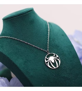 Örümcek Figürlü Kolye 925K Gümüş