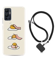 Infınix Hot 12 Kılıf Resimli Boyun Askılı İpli Desenli Silikon Sweety Egg 1322