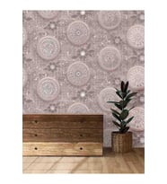 Dreamwall 3D Geometrik Daireler Desenli Silinebilir Tekstil Duvar Kağıdı (Çok Renkli)