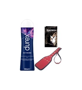 Durex Extreme AnalJel 50 ml + Kırmızı Deri Şaplak + Hediye