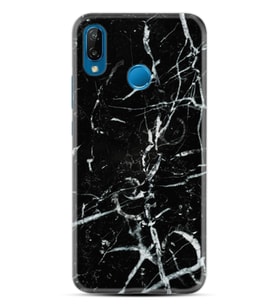 Huawei P20 Lite Mate 10 20 Lite Pro P40 Lite KılıfDesemli Silikon Black Marble 3 1382