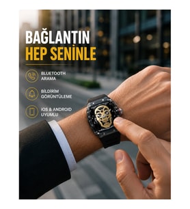 Mey İthalat® Uzun Pil Ömürlü Akıllı Saat Günlük ve Spor Kullanım