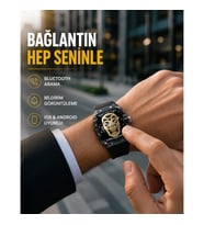 Mey İthalat® Uzun Pil Ömürlü Akıllı Saat Günlük ve Spor Kullanım