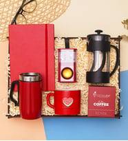Müzik & Kahve Tutkunlarına Özel Set –French Press, Bluetooth Hoparlör, Defter