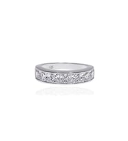 Kadın Yarım Tur Kanal Model Gümüş Yüzük