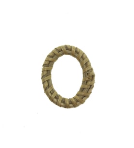 20 Adet 4x3cm Doğal Hasır Aksesuar Oval