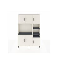 Arges Dolap 10 Raflı 6 Kapaklı 132x30x195 Aytaşı-Aytaşı/Antrasit