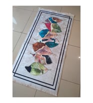 EVALİFE 8123 GRİ MULTİ KAYMAZ DERİ TABAN HALI 80X150 CM