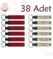 Kırmızı & S Kahve, 38’li Set, Kişisel Deri Hatıra, Butik Müşterilerine Teşekkür Hediyesi