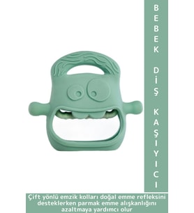 Gıda Sınıfı BPA Free Bebek Parmak Emme Alışkanlığı Azaltan Masaj Etkili Yumuşak Silikon Diş Kaşıyıcı