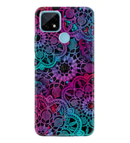 Realme C11 C21 C21Y C25Y C11 2021 Kılıf Desemli Silikon Colurful Mandala 1667