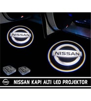 NİSSAN ARAÇLAR İÇİN  PİLLİ YAPIŞTIRMALI KAPI ALTI LED LOGO