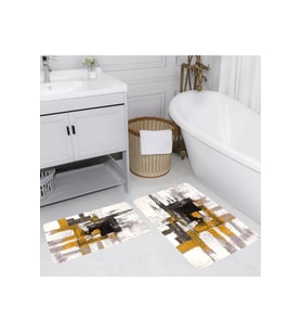 Eliana Home Baskılı 2'li Banyo Paspas Takımı RVG5198