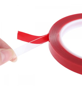 Çift Taraflı Şeffaf Akrilik Silikon Bant 15mm x 10 Metre