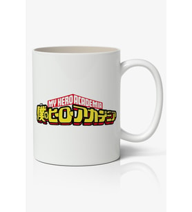My Hero Academia Logo Anime Beyaz Kupa Bardak