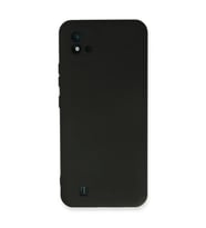 Realme C11 2021 Kılıf Nano içi Kadife Silikon - Siyah