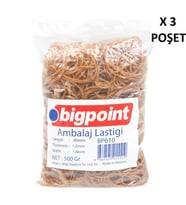 Bigpoint Ambalaj Lastiği 500 Gram %100 Kauçuk x 3 Poşet